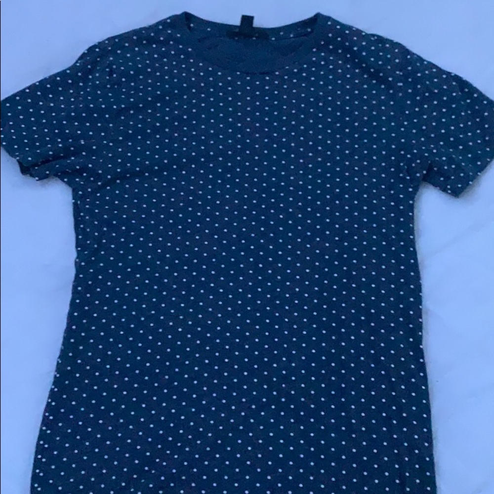 Blue polka dot h&m shirt